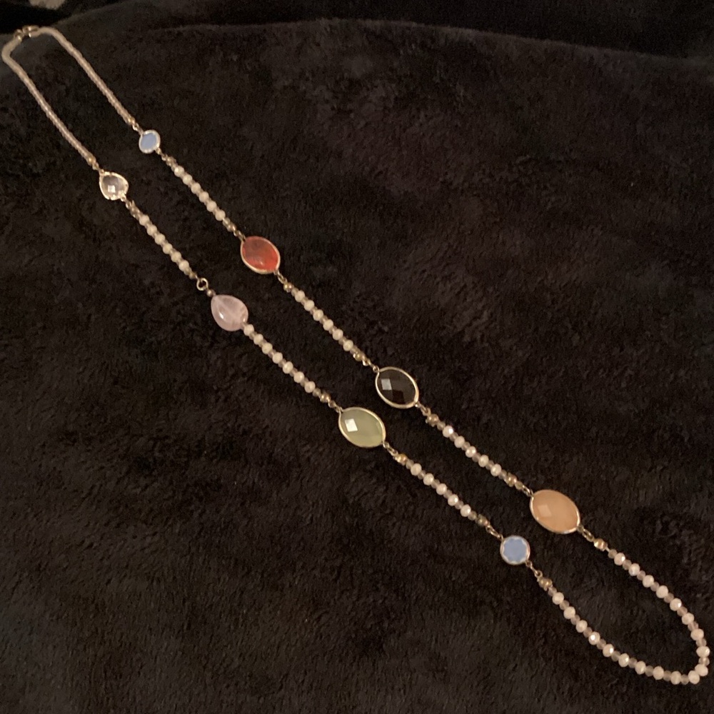 Multi-Color Gemstone Necklace